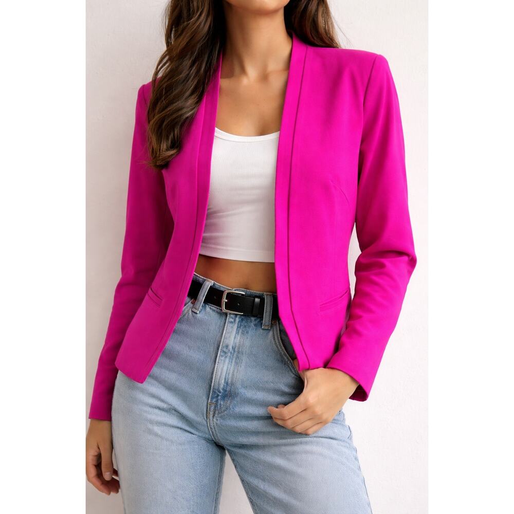 Worthington Hot Pink Blazer Barbiecore Worthington Fitted Jacket Size 6